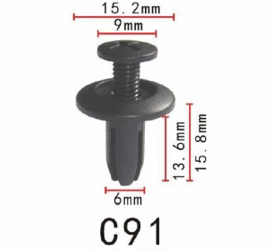 プッシュ　リベット　ホンダ系　フェンダー用　PF-C91　10個