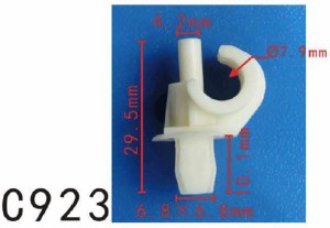 クリップ リベット　VW系　ボンネット用　PF-C923　10個