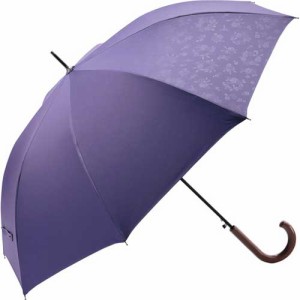 晴雨兼用傘 ”ローズ” シャインブルー 紫外線約99.9％カット＆遮光率約99％の快適日傘 8本骨傘 婦人傘 