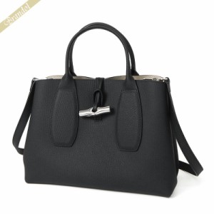 ロンシャン LONGCHAMP レディース ショルダーバッグ ROSEAU ロゾ トップハンドルバッグ 2way ミニトートバッグ ブラック 10058 HPN 001