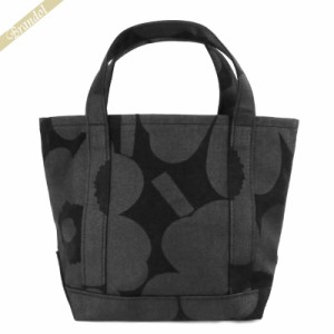 マリメッコ marimekko レディース トートバッグ ピエニ ウニッコ ミニトート Pieni Unikko Seidi Wx 花柄 ブラック 047586 999