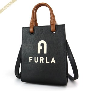 フルラ FURLA レディース ショルダーバッグ VARSITY STYLE 縦型 ミニトートバッグ ブラック WB00729 BX1230 E0500 【2022年秋冬新作】