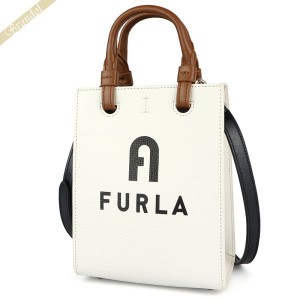 フルラ FURLA レディース ショルダーバッグ VARSITY STYLE 縦型 ミニトートバッグ ホワイト系 WB00729 BX1230 1843S 【2022年秋冬新作】