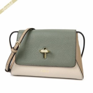 フルラ FURLA レディース ショルダーバッグ NET バイカラー ポシェット カーキ×ベージュ系 WE00490 HSC000 2260S 【2023年秋冬新作】