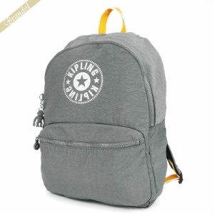 キプリング Kipling レディース リュックサック KIRYAS キリヤス 17L バックパック グレー×イエロー KI531149X