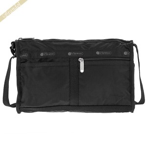 レスポートサック LeSportsac レディース ショルダーバッグ DELUXE SHOULDER SATCHEL 無地 ブラック 7519 5982