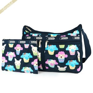 レスポートサック LeSportsac レディース ショルダーバッグ DELUXE EVERYDAY BAG アニマル柄 ネイビー系 7507 P730