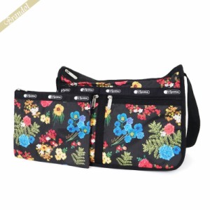 レスポートサック LeSportsac レディース ショルダーバッグ DELUXE EVERYDAY BAG 花柄 ブラック系マルチカラー 7507 E477