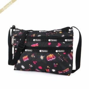 レスポートサック LeSportsac レディース ショルダーバッグ QUINN BAG ネオン風 キュート柄 ブラック系 3352 E481