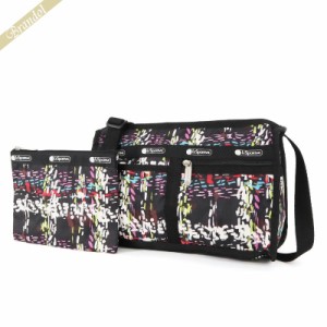 レスポートサック LeSportsac レディース ショルダーバッグ DELUXE SHOULDER SATCHEL チェック柄風 ブラック系マルチカラー 7519 E474