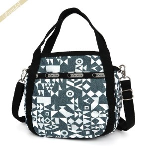 レスポートサック LeSportsac レディース ショルダーバッグ SMALL JENNI 2way ミニトートバッグ 幾何学模様 グレー系 8056 D733