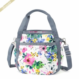 レスポートサック LeSportsac レディース ショルダーバッグ SMALL JENNI 2way ミニトートバッグ 花柄 ホワイト系マルチカラー×グレー 80