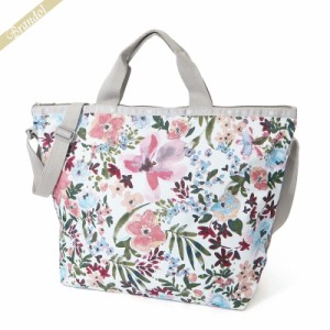 レスポートサック LeSportsac レディース トートバッグ DELUXE EASY CARRY TOTE 2wayショルダーバッグ 花柄 グレー系マルチカラー 4360 F