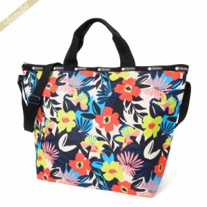 レスポートサック LeSportsac レディース トートバッグ DELUXE EASY CARRY TOTE 2wayショルダーバッグ 花柄 ブラック系マルチカラー 4360