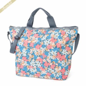 レスポートサック LeSportsac レディース トートバッグ DELUXE EASY CARRY TOTE 2wayショルダーバッグ 花柄 ブルー系マルチカラー 4360 F