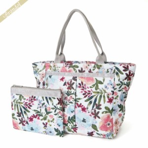 レスポートサック LeSportsac レディース トートバッグ SMALL EVERYGIRL TOTE 花柄 ポーチ付 グレー系マルチカラー 7470 F570