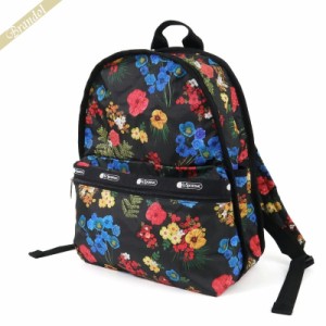 レスポートサック LeSportsac レディース リュックサック BASIC BACKPACK 花柄 ブラック系マルチカラー 7812 E477