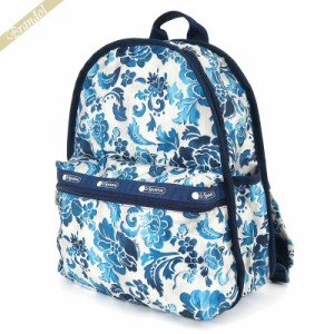 レスポートサック LeSportsac レディース リュックサック BASIC BACKPACK 花柄 ブルー×ホワイト系 7812 E478