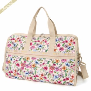 レスポートサック LeSportsac レディース ボストンバッグ DELUXE LG WEEKENDER 2way 旅行バッグ 花柄 ピンクベージュ 4319 F654