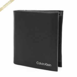 カルバンクライン Calvin Klein メンズ 二つ折り財布 ブラック K50K510593BAX