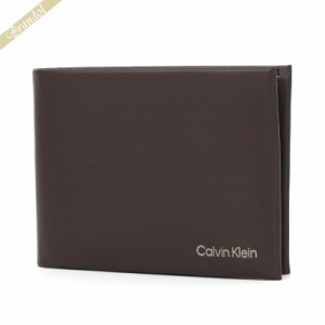 カルバンクライン Calvin Klein メンズ 二つ折り財布 ブラウン K50K510599BAR