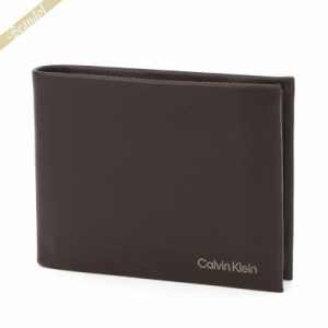 カルバンクライン Calvin Klein メンズ 二つ折り財布 ブラウン K50K510600BAR