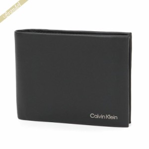 カルバンクライン Calvin Klein メンズ 二つ折り財布 ブラック K50K510600BAX