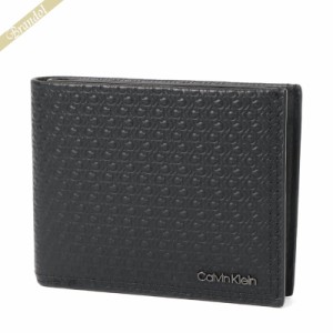 カルバンクライン Calvin Klein メンズ 二つ折り財布 ブラック K50K51089601O