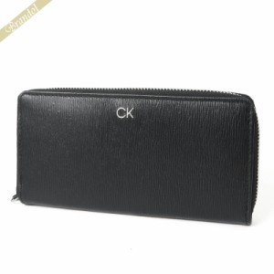 カルバンクライン Calvin Klein メンズ ラウンドファスナー長財布 ブラック 31CK190004