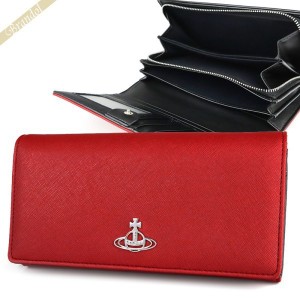 ヴィヴィアンウエストウッド Vivienne Westwood レディース 長財布 オーブ レッド 51060025 SAFFBIO H407 RED