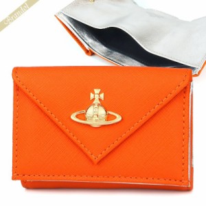 ヴィヴィアンウエストウッド Vivienne Westwood レディース 三つ折り財布 オーブ オレンジ 51150009 SAFF F401 ORANGE