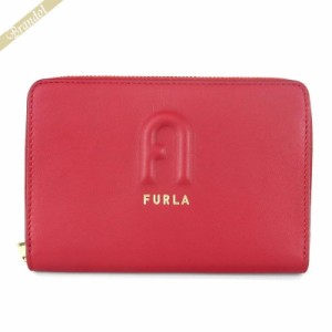 フルラ FURLA レディース 二つ折り財布 RITA レザー ラウンドファスナー レッド系 PDS7FRI E35000 RUB00 【2020年秋冬新作】