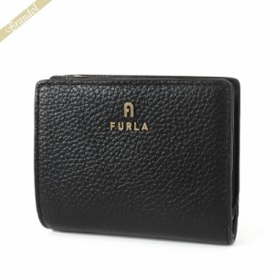 フルラ FURLA レディース 二つ折り財布 レザー スクエア ブラック WP00307 HSF000 O6000