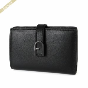 フルラ FURLA レディース 二つ折り財布 レザー ブラック WP00401 BX2045 O6000