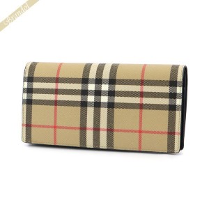 バーバリー BURBERRY メンズ 長財布 ヴィンテージチェック ベージュ系 8049604