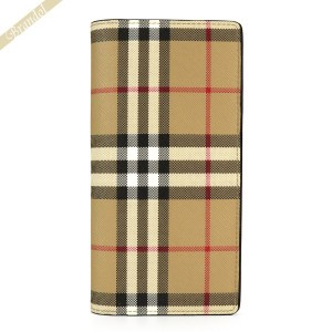 バーバリー BURBERRY メンズ 長財布 ヴィンテージチェック ベージュ系 8057952 【2022年秋冬新作】