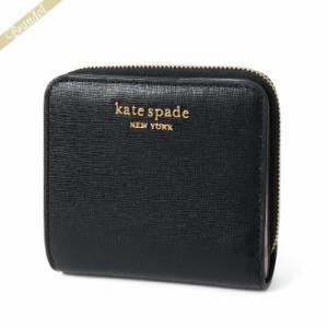 ケイトスペイド kate spade レディース 二つ折り財布 MORGAN モーガン ブラック×ライトピンク K8922 001 / BLACK