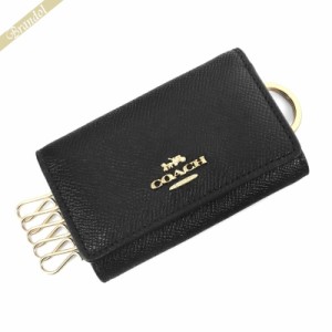 コーチ COACH レディース キーケース シンプル レザー ブラック F76741 IMBLK