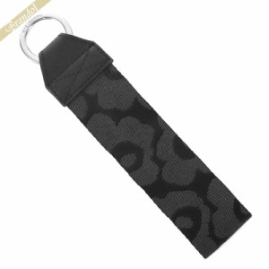 マリメッコ marimekko レディース キーリング ウニッコ Unikko 花柄 ストラップ キーホルダー ブラック 049876 099