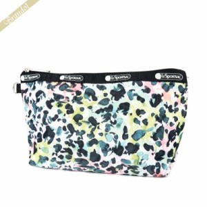 レスポートサック LeSportsac ポーチ MEDIUM SLOAN COSMETIC ドット風柄 ホワイト系マルチカラー×ブラック 2725 E446