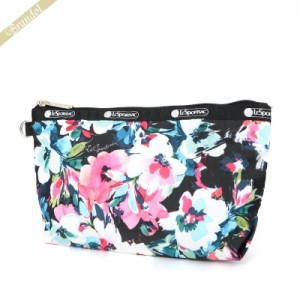 レスポートサック LeSportsac ポーチ MEDIUM SLOAN COSMETIC 花柄 ブラック系マルチカラー 2725 E457