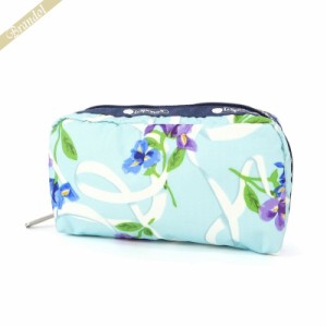 レスポートサック LeSportsac ポーチ RECTANGULAR COSMETIC 花柄 ライトブルー系 6511 G823 ライトブルー系 6511 G823