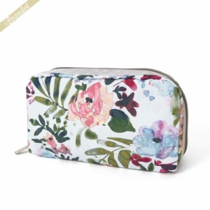 レスポートサック LeSportsac ポーチ RECTANGULAR COSMETIC 花柄 グレー系マルチカラー 6511 F570