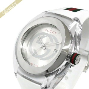 グッチ GUCCI メンズ腕時計 SYNC グッチシンク 46mm シルバー×ホワイト系 YA137102A