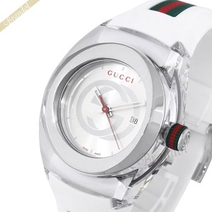 グッチ GUCCI メンズ・レディース 腕時計 SYNC グッチシンク 36mm シルバー×ホワイト YA137302