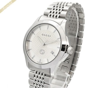 グッチ GUCCI メンズ腕時計 Gタイムレス G-Timeless 38mm ホワイト×シルバー YA1264174