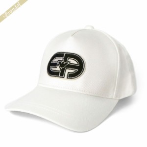エンポリオアルマーニ EMPORIO ARMANI メンズ 帽子 EAロゴ ベースボールキャップ ホワイト 627521 3R589 00010
