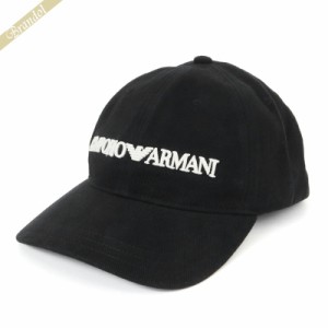 エンポリオアルマーニ EMPORIO ARMANI メンズ 帽子 ロゴ ベースボールキャップ ブラック 627901 CC994 00020