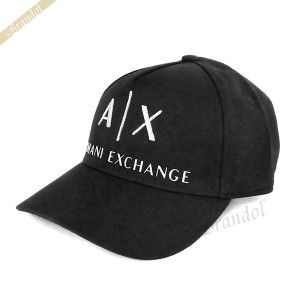 アルマーニエクスチェンジ ARMANI EXCHANGE メンズ 帽子 AX ロゴ キャップ ブラック 954039 CC513 00020