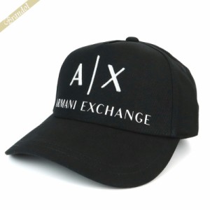 アルマーニエクスチェンジ ARMANI EXCHANGE メンズ 帽子 AX ロゴ キャップ ブラック 954039 CC513 00121 【2023年春夏新作】